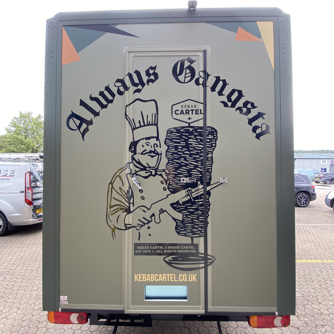 Kebab Cartel Catering Trailer Branding