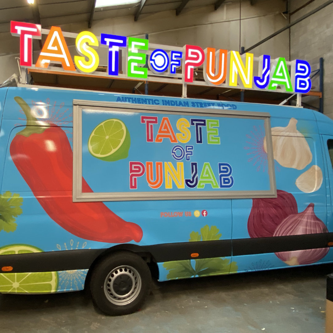 Taste of Punjab Food Stall Wraps